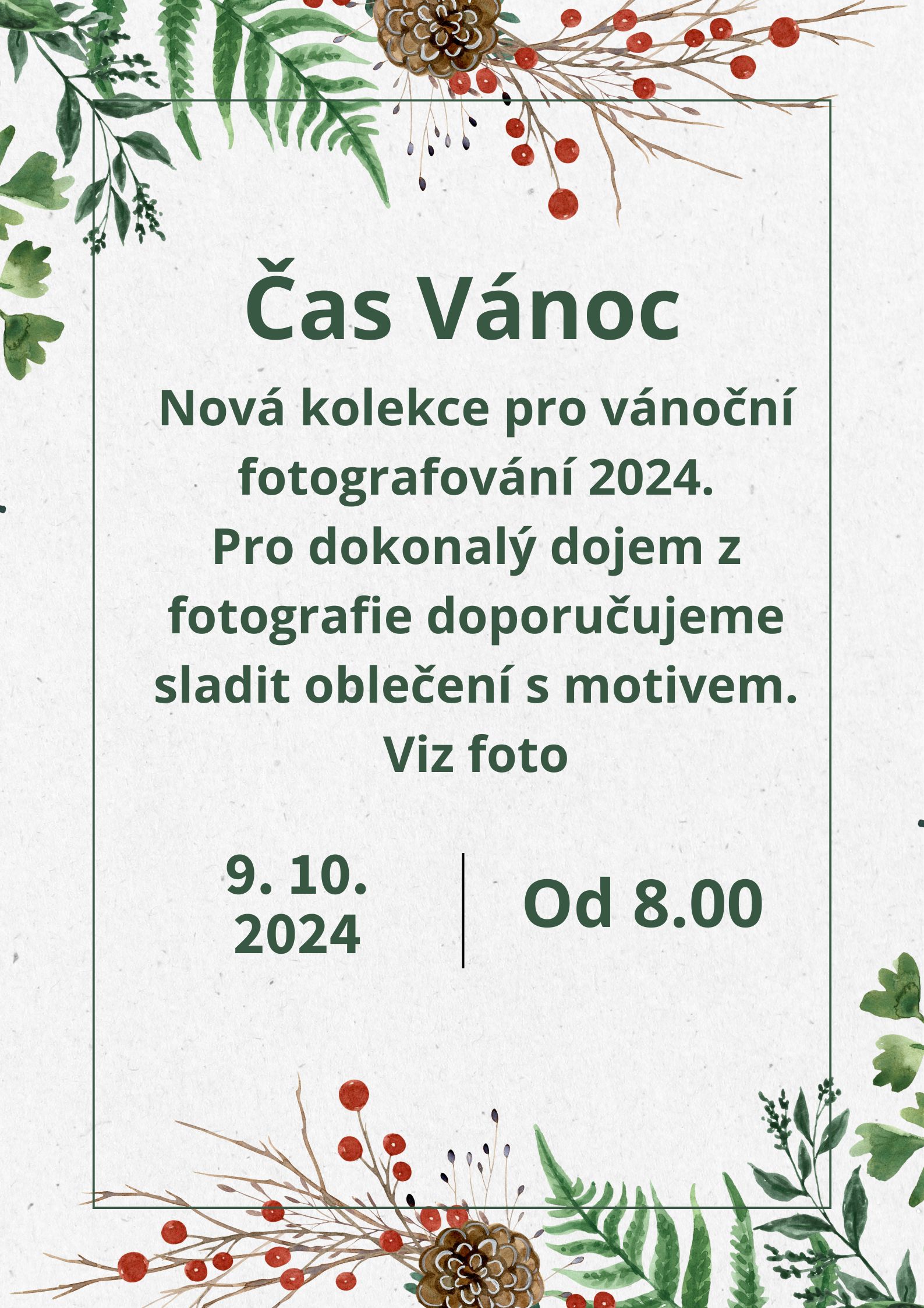 Vánoční fotografování v MŠ