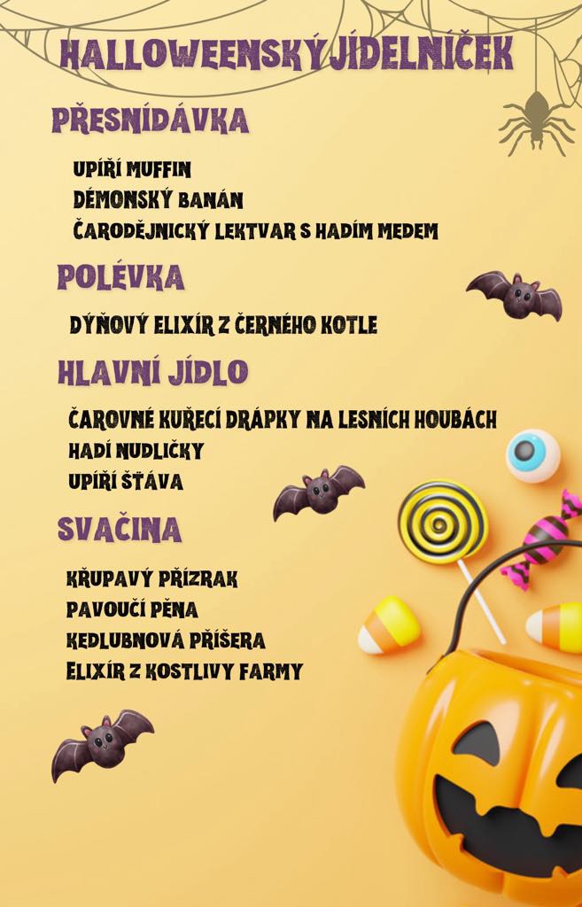 Halloweenský jídelníček